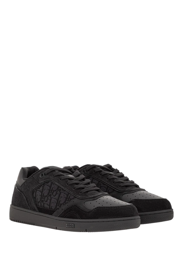 Dior b27 uptown low-top sneakers in smooth black calfskin 191875 - photo 3