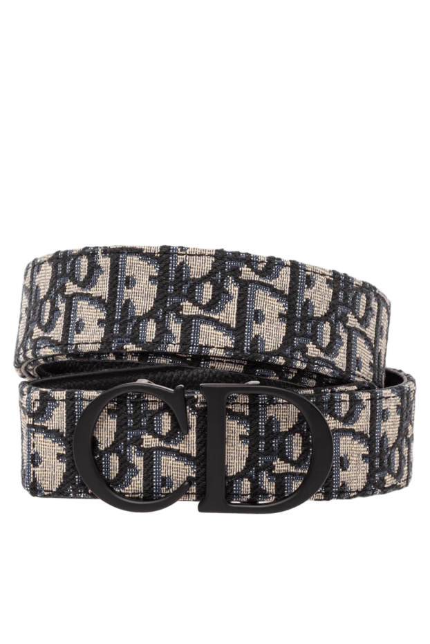 Бежевый және қара жаккард өрнегі бар Essentials айналмалы белдік бауы - фото 1