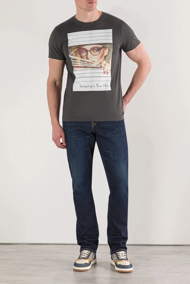 Dior «қызық - бұл сіздің dior» ұраны бар графикалық баспасы бар heritage футболка 191882 - фото 2