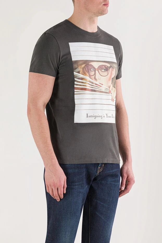 Dior «қызық - бұл сіздің dior» ұраны бар графикалық баспасы бар heritage футболка 191882 - фото 3