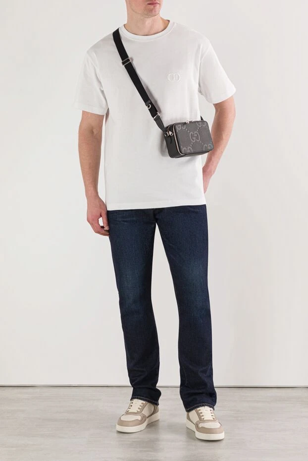 Dior базовая белая футболка из хлопка с круглым вырезом 191890 - фото 2