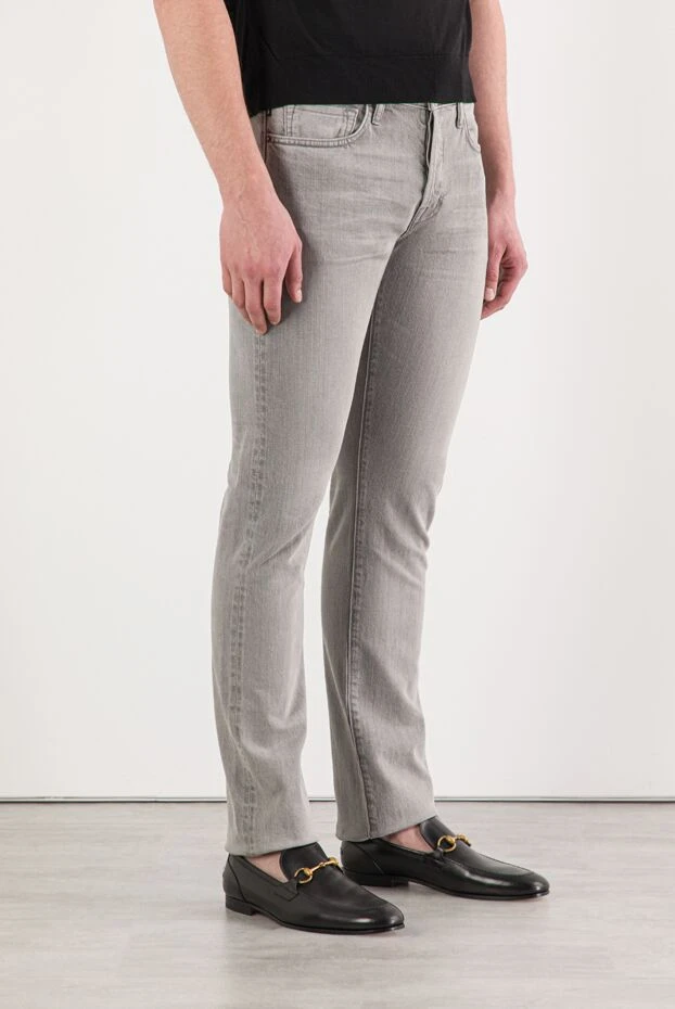 Tom Ford cерые мужские slim fit джинсы из хлопка 191892 - фото 3