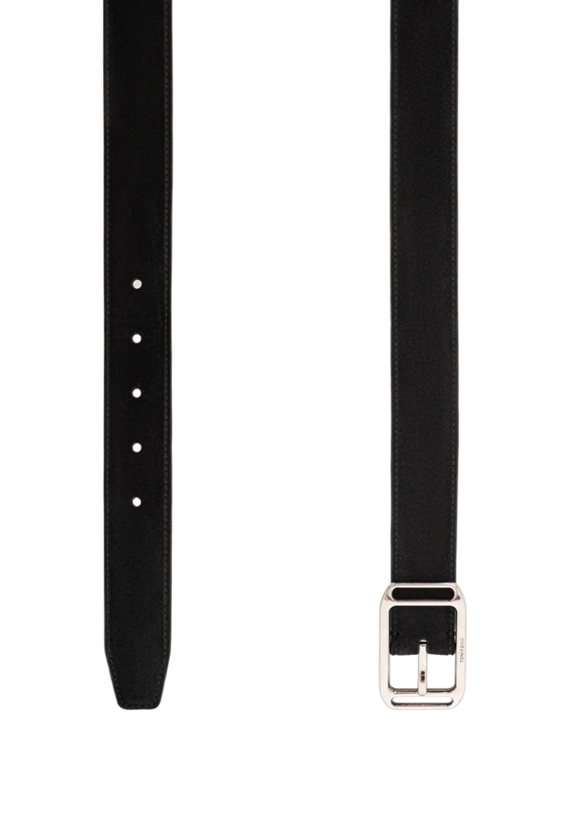 Tom Ford ремню из черной замши с аккуратной прямоугольной пряжкой
 191896 - фото 3