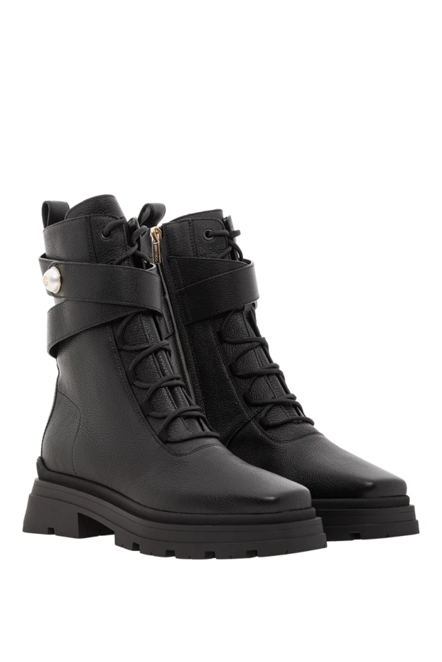 Jimmy Choo черные кожаные ботильоны noemi 45 из зернистой кожи
 191899 - фото 3