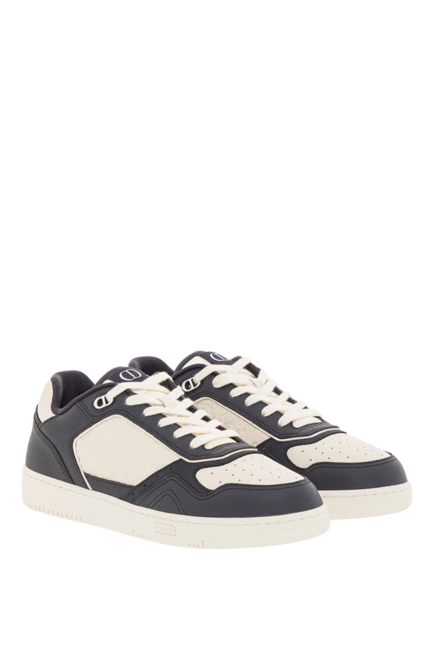 Dior b27 uptown grained leather low-top sneakers with embossed gravity motif 191931 - photo 3