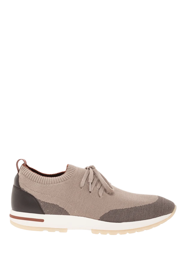 Бұзау терісінен жасалған әшекейі бар 360 LP Flexy Walk қос тоқылған жүн кроссовкалары - фото 1