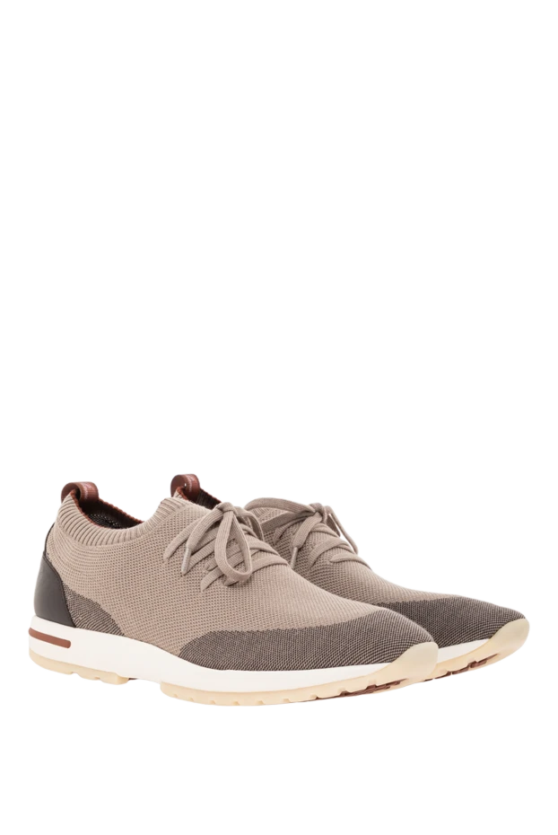 Loro Piana 360 lp flexy walk double knit wool sneakers with calfskin trim 191935 - photo 3