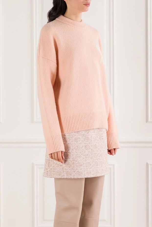 Ami Paris ұнтақ түсті альпака тәрізді мойынға арналған жемпір 191946 - фото 3