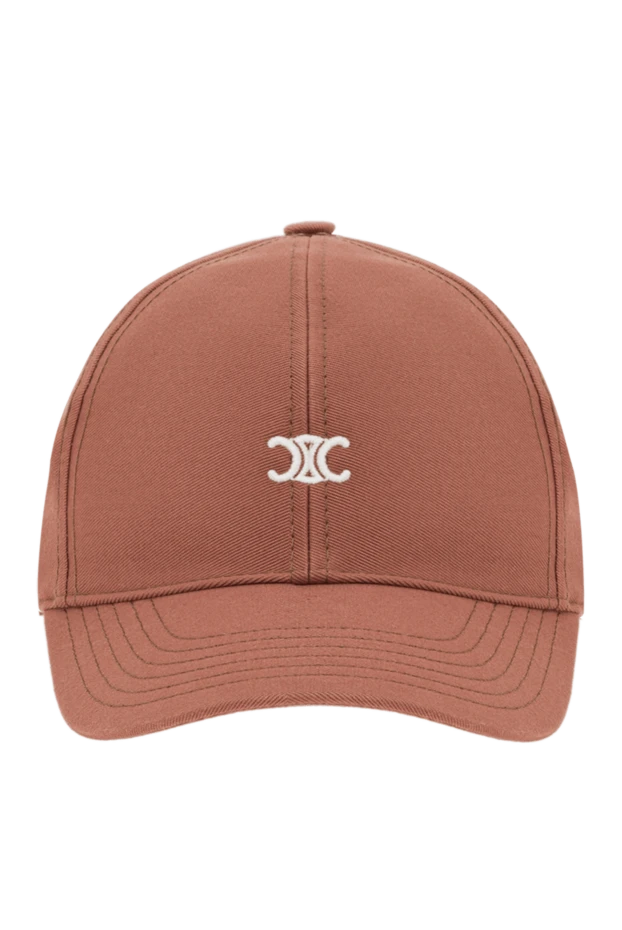 Triomphe brown cotton baseball cap with logo
- photo 1