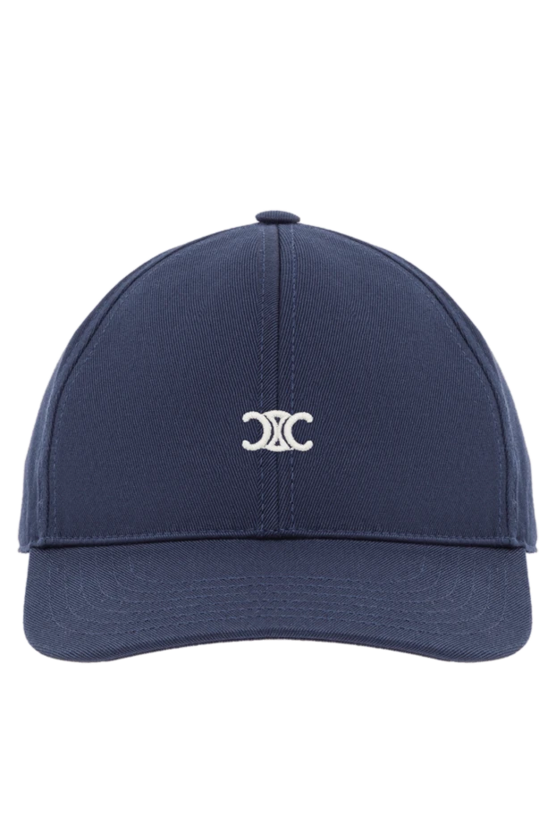 Triomphe blue cotton baseball cap with logo - photo 1