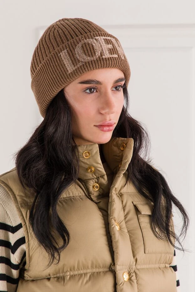 Орташа салмақты қоңыр қырлы жүннен жасалған шляпа - фото 2