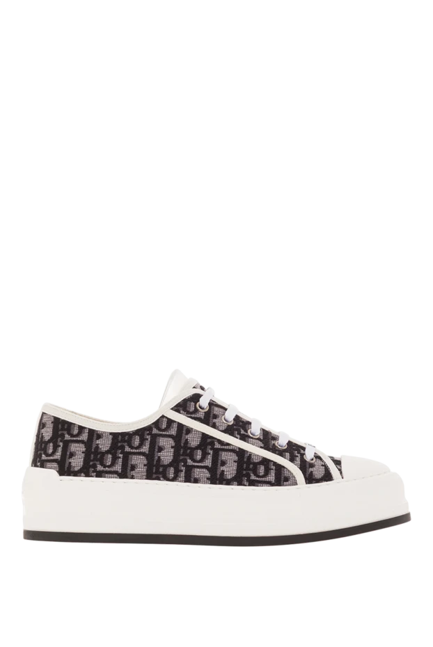 :енские кроссовки Walk'n'Dior из хлопка с вышивкой Oblique - фото 1