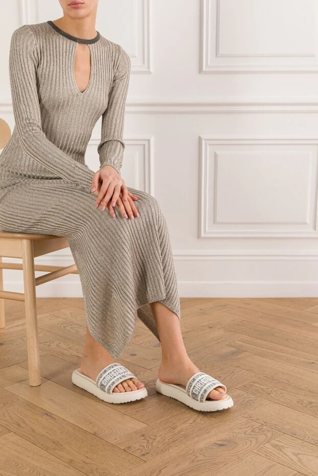 Dior jacquard slides with a contrasting signature pattern 192011 - photo 2