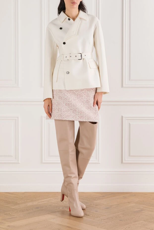 Dior pink macrocannage tweed mini skirt 192027 - photo 2