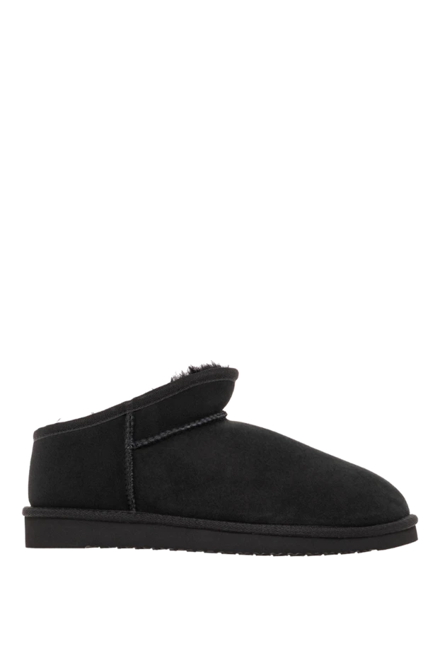 Women's short black sheepskin ugg boots - photo 1