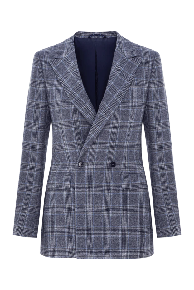 Екі қабатты кашемир және жібектен жасалған күртеше - фото 1