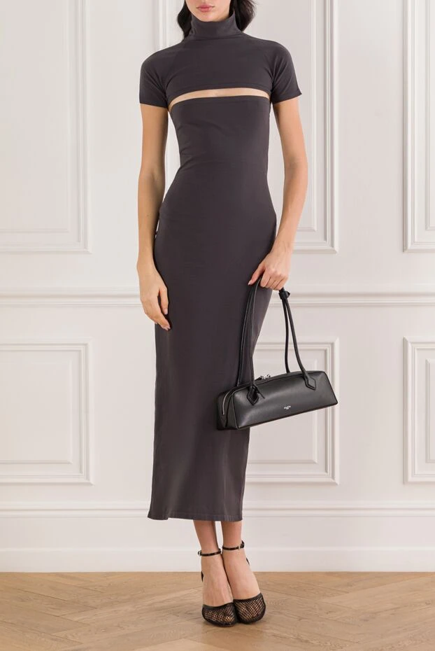 Alaia a burgundy silk jersey dress with cutouts 192073 - photo 2