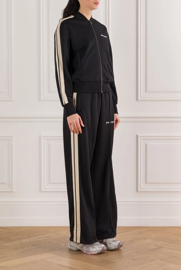 Palm Angels қос крем түсті жолақтары және кең киімі бар қара костюм 192133 - фото 3