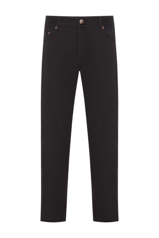 Slim-fit jeans made of high-quality stretch denim in black - photo 1