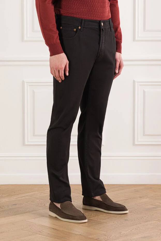 Jacob Cohen джинсы slim fit кроя из стрейч-денима черного цвета 192227 - фото 3