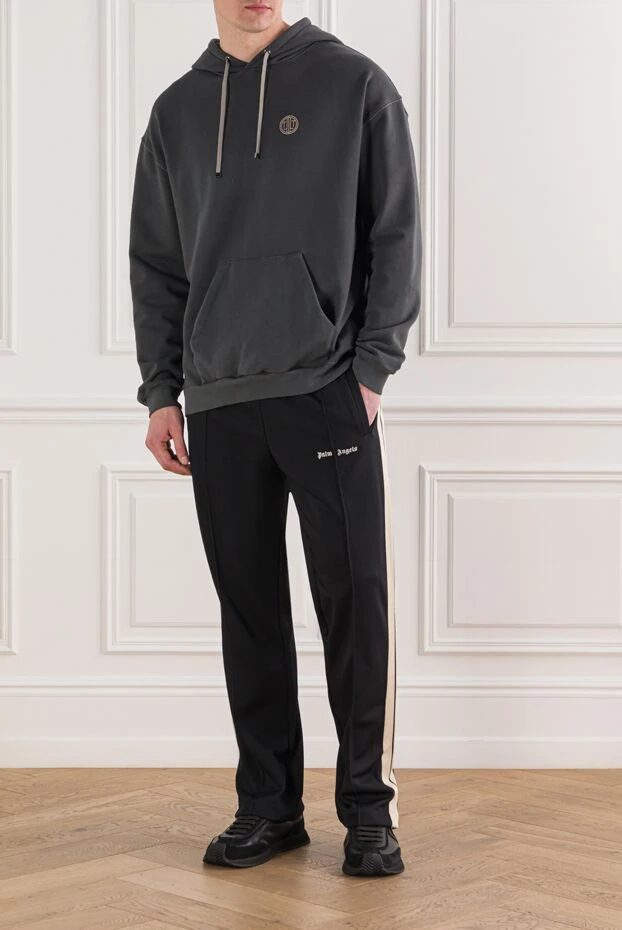 Limitato худи из хлопка оверсайз графитового цвета 192231 - фото 2