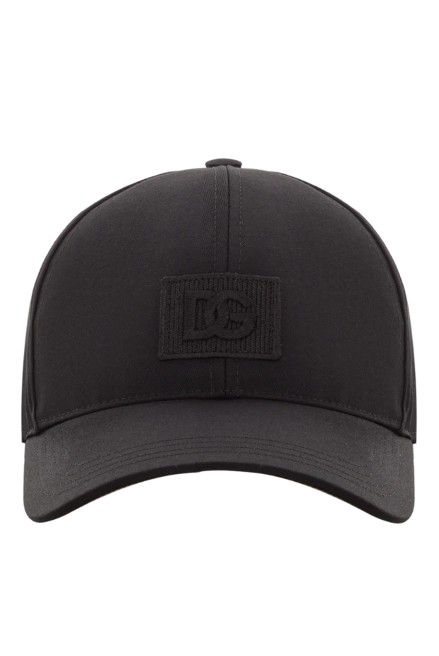Dolce & Gabbana 3d монограммалық патчы бар қара мақта бейсболка 192239 - фото 1