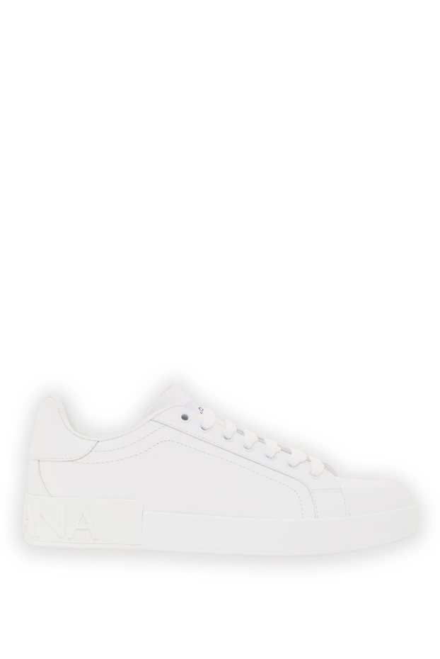 White calfskin Portofino sneakers for women - photo 1
