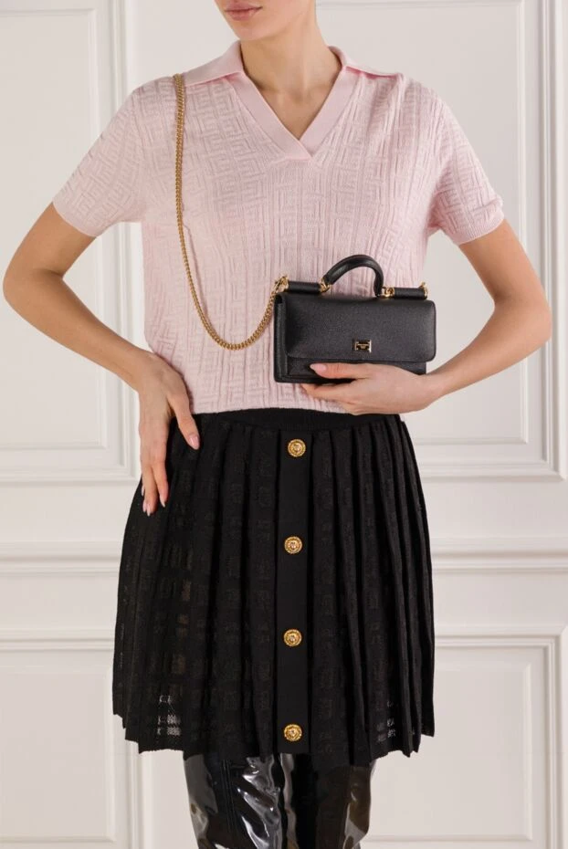 Dolce & Gabbana dauphine бедерлі бұзау терісінен жасалған мини сөмке 192246 - фото 2