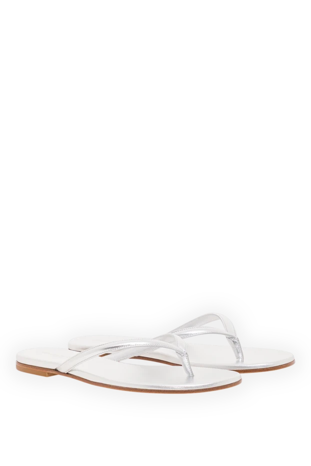 Gianvito Rossi gianvito rossi қара және сұр былғары сырғанақтары 192270 - фото 3