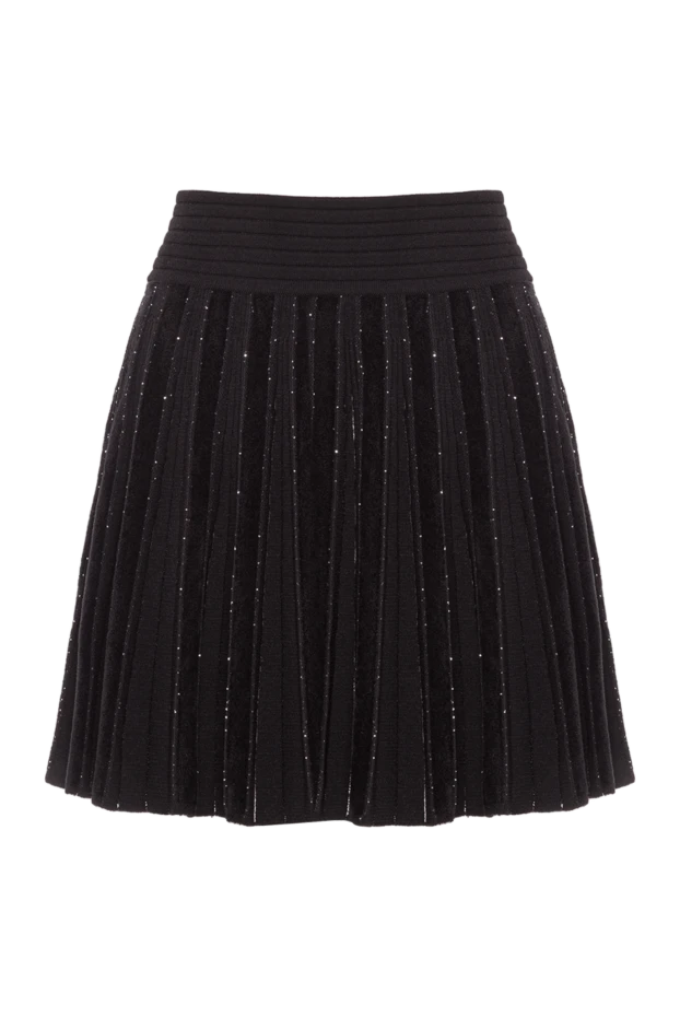 Short pleated knit skirt with sequins
- photo 1