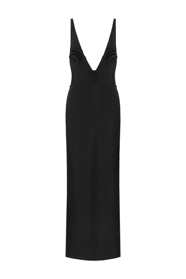 Magda Butrym black maxi dress with open legs and deep v-neck 192289 - photo 1