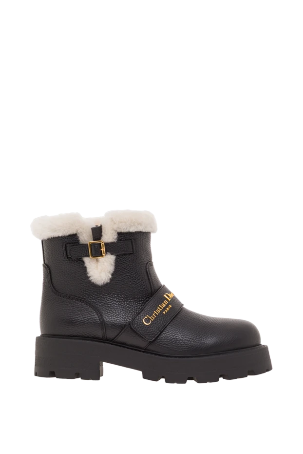 Жүнмен безендірілген қара бұзау терісінен жасалған D-Quest етіктері - фото 1