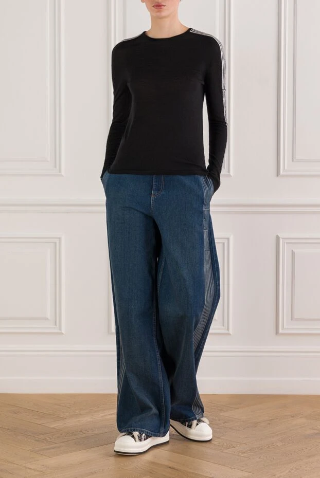 Dior black long-sleeved cashmere and silk jumper 192299 - photo 2