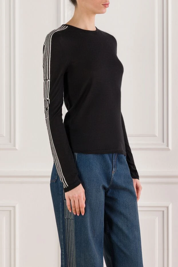 Dior black long-sleeved cashmere and silk jumper 192299 - photo 3