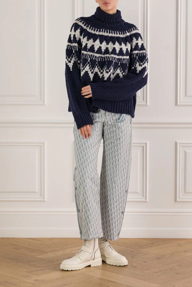Dior fair isle turtleneck sweater 192301 - photo 2