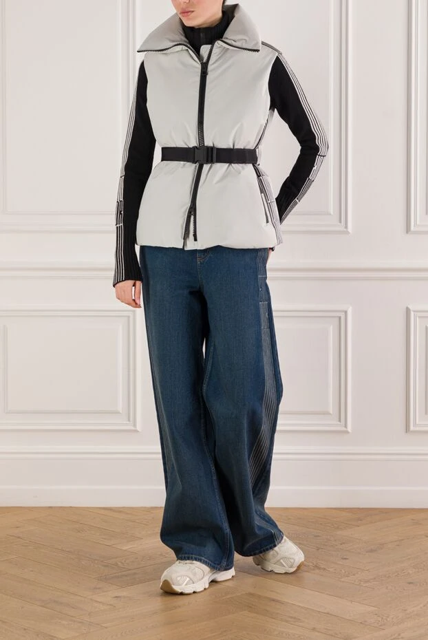 Dior dioralps down vest with a high collar in gray 192304 - photo 2