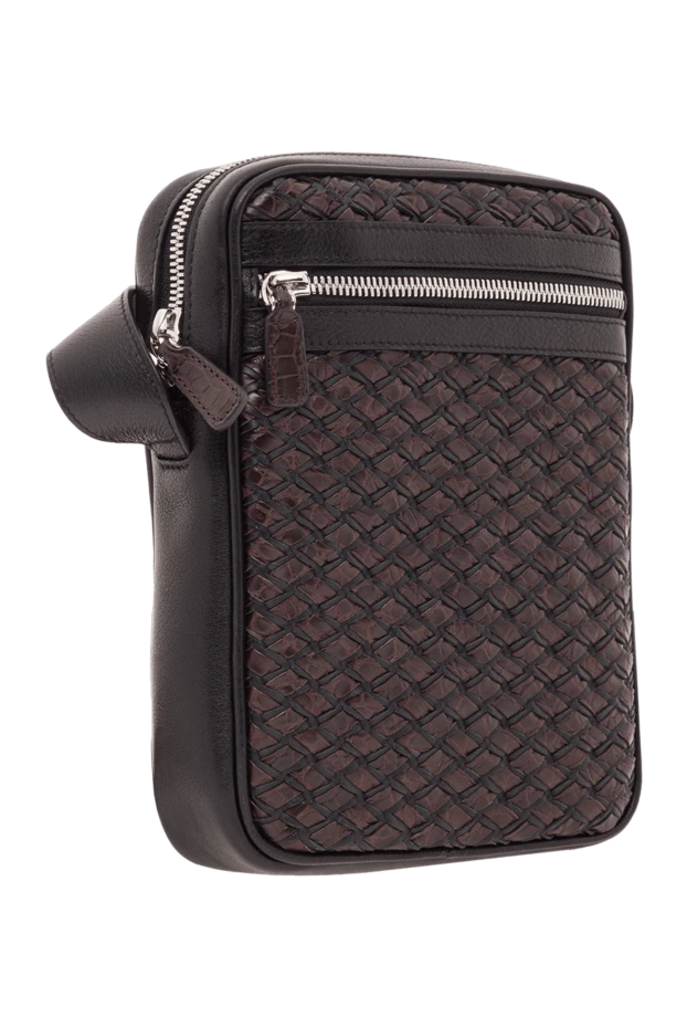 Tardini ерлерге арналған қоңыр тоқылған былғарыдан жасалған сөмке 192373 - фото 3