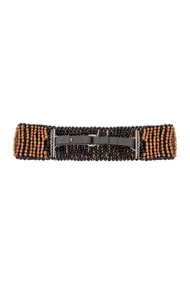 Brunello Cucinelli көп қатарлы моншақ матадан жасалған сәнді шокер алқасы 192420 - фото 2