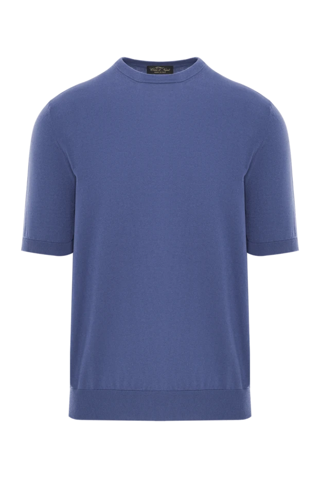 Cesare di Napoli short sleeve jumper made of blue cotton 192437 - photo 1