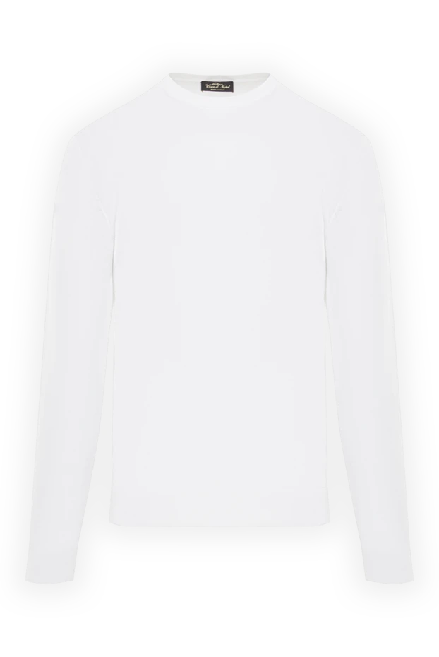 Minimalist white plain knit jumper - photo 1