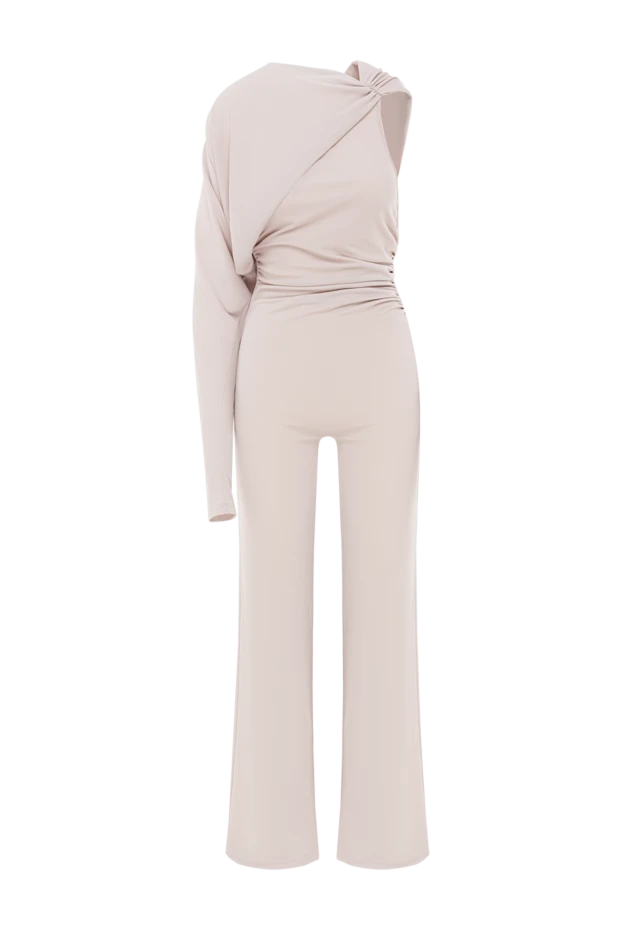 Women's gray jumpsuit with asymmetrical one-shoulder design - photo 1