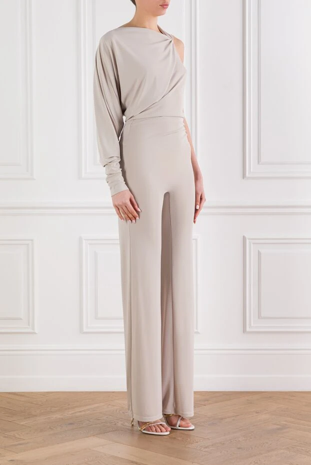The Andamane женский серый комбинезон с асимметричным дизайном на одно плечо 192511 - фото 3