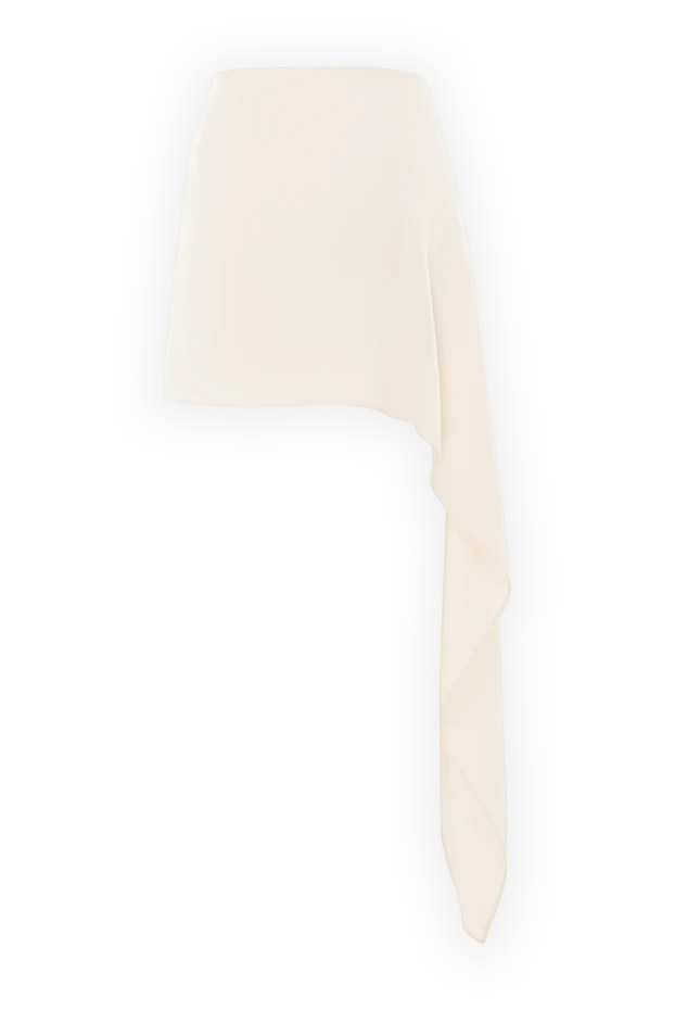 The Andamane мини-юбка amanda из молочного крепа с длинной декоративной вставкой 192522 - фото 2