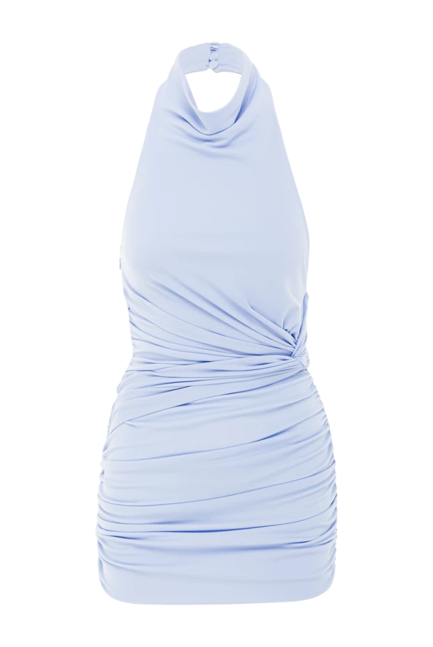 Джерси матасынан жасалған, драпталған бөлшектері бар және белінде бүйірлік түйіні бар Stella мини көйлегі - фото 1