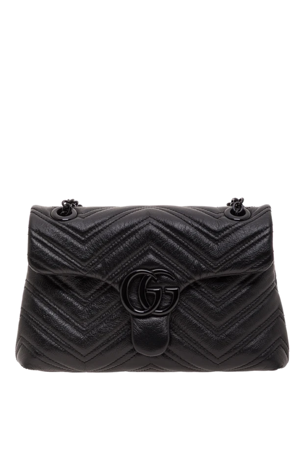 GG Marmont small black leather shoulder bag - photo 1