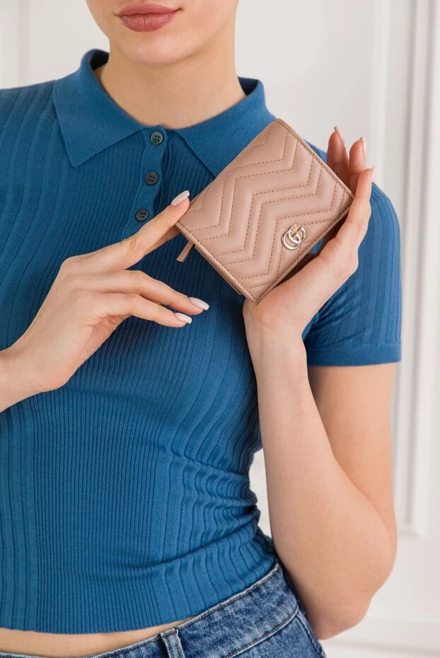 Gucci футляр-кошелек для карт с ромбовидным узором шеврон 192562 - фото 2