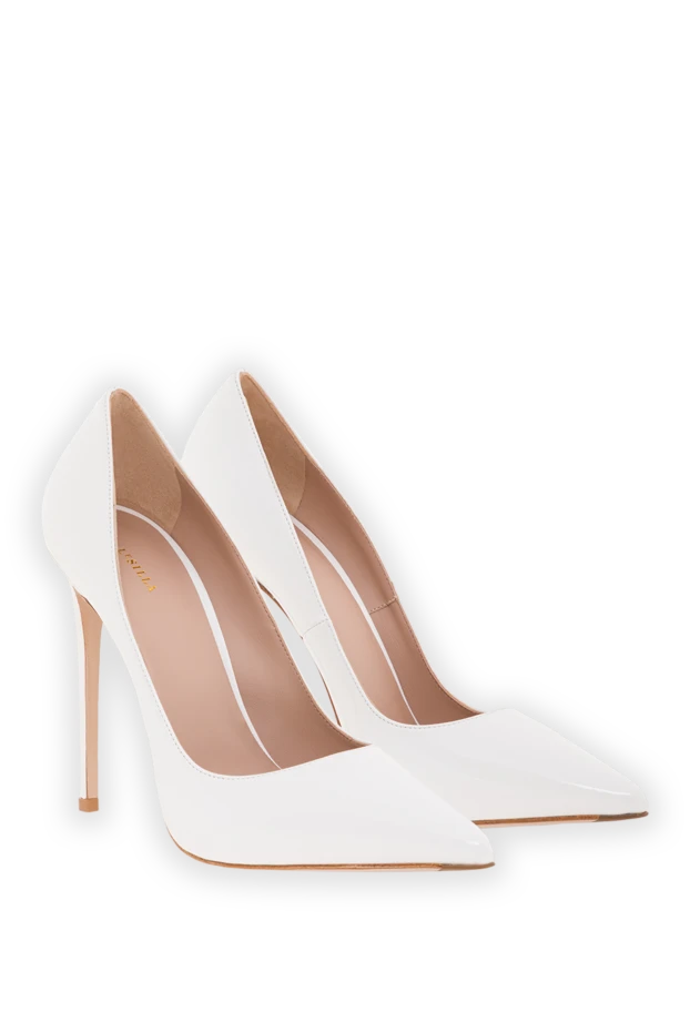 Le Silla классические белые туфли-лодочки eva на шпильке 192565 - фото 3