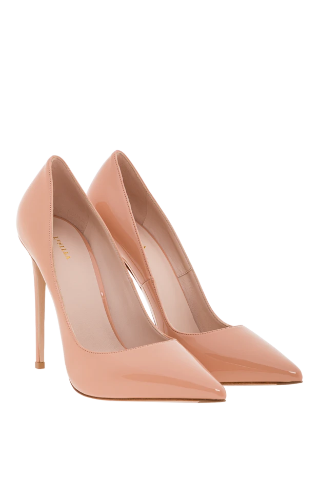 Le Silla туфли-лодочки eva телесного цвета из лакированной кожи
 192567 - фото 3