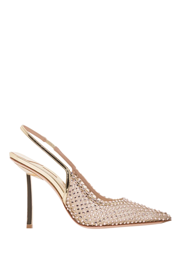 Le Silla gilda crystal mesh slingback sandals with slingback heel 192571 - photo 1