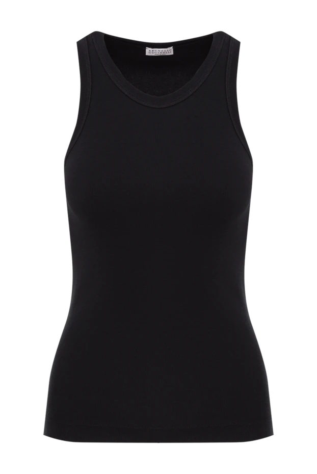 Brunello Cucinelli black organic cotton top 192574 - photo 1